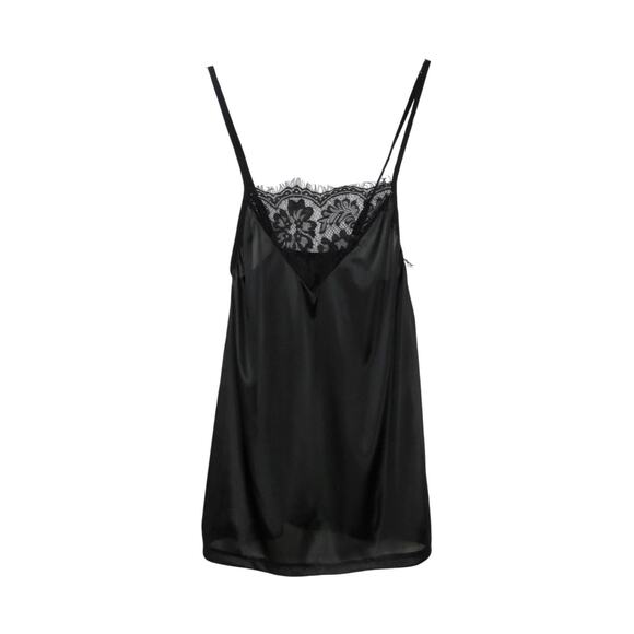 Zaful Black Lace Satin Cami & Shorts Set Lingerie Sexy Cami Matching Set Small - Picture 4 of 11